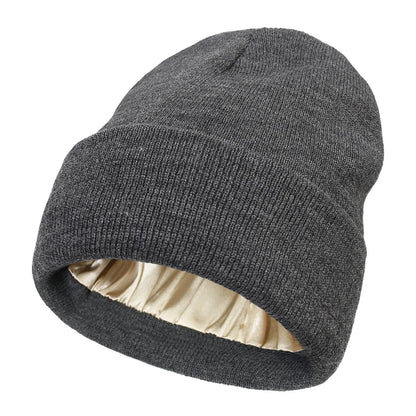 SatinCore™ Frizz-Free Thermal Beanie – Silk-Lined Unisex Winter Hat