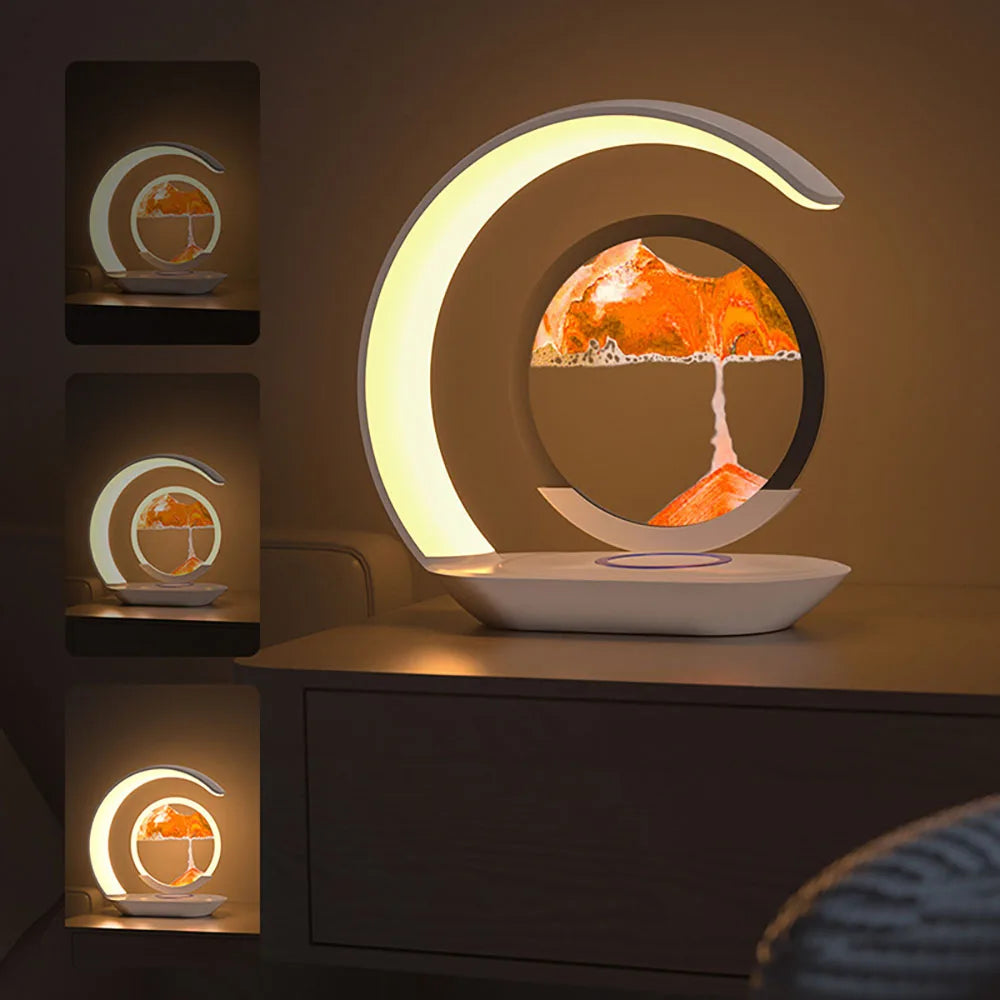 FlowScape™ Sand Lamp & Wireless Charger