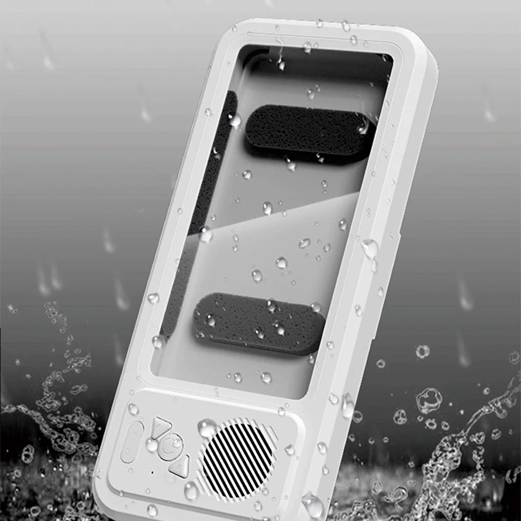 MistBox™ Waterproof Shower Phone Holder & Bluetooth Speaker