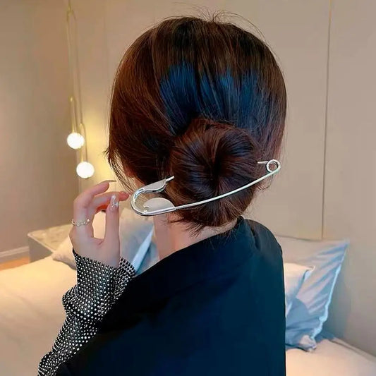 SleekPin™ Large Metal Hair Pin – Effortless Bun in Seconds