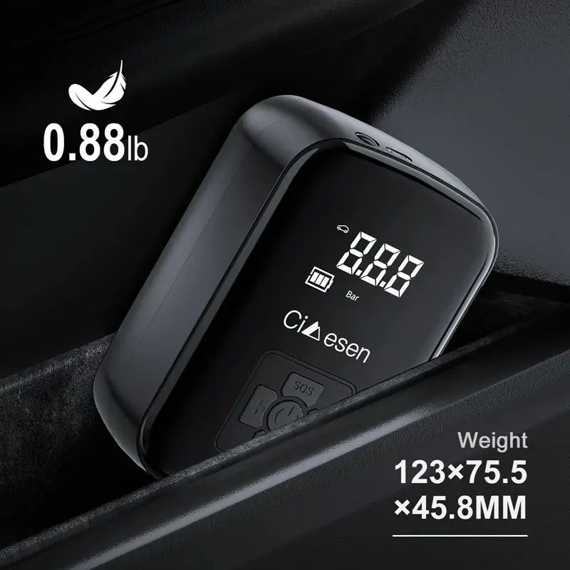 Smart Portable Tire Inflator – Wireless 150 PSI Air Pump