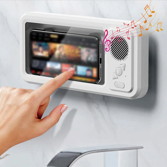 MistBox™ Waterproof Shower Phone Holder & Bluetooth Speaker