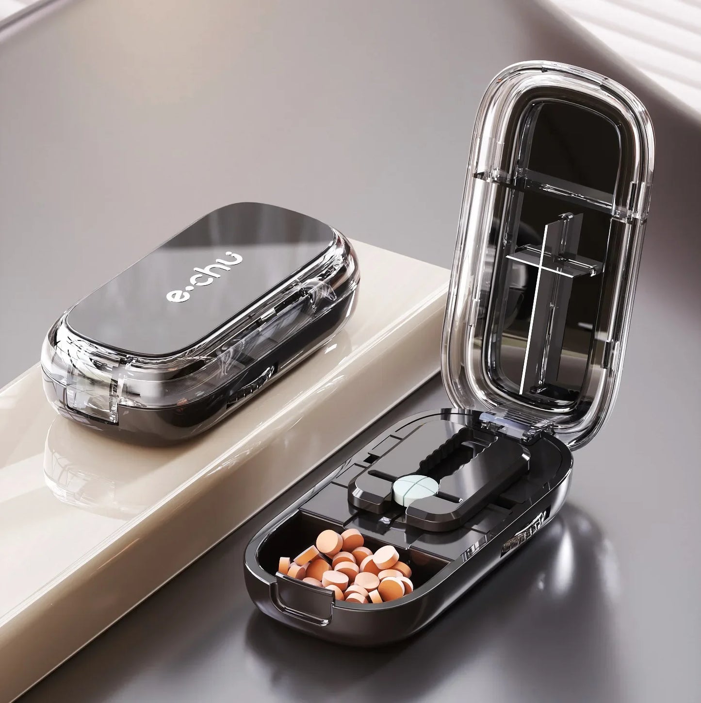 e.chu™ Precision Pill Cutter & Organizer