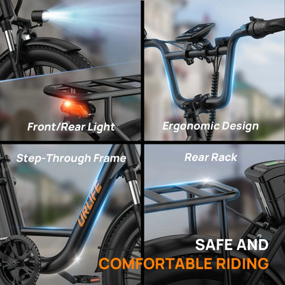 URLIFE E20 1000W Fat Tire Electric Bike