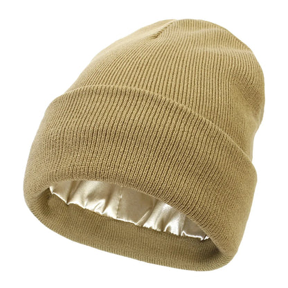 SatinCore™ Frizz-Free Thermal Beanie – Silk-Lined Unisex Winter Hat