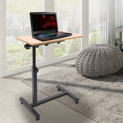 GlideDesk™ – Adjustable Rolling Laptop Desk | Mobile Workstation for Home & Office