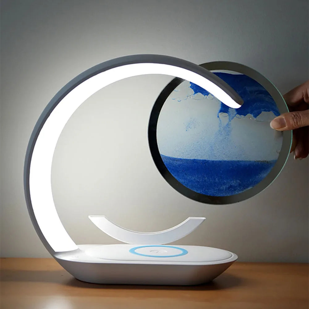 FlowScape™ Sand Lamp & Wireless Charger