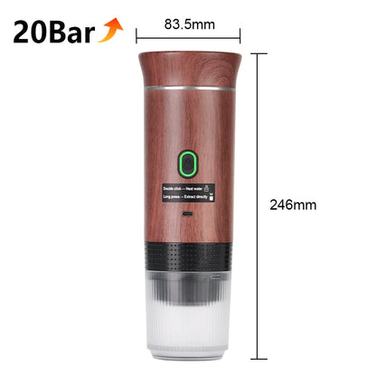 BrewMate™ Portable 3-in-1 Espresso Maker – Wireless Travel Coffee Machine for Home, Car & Camping
