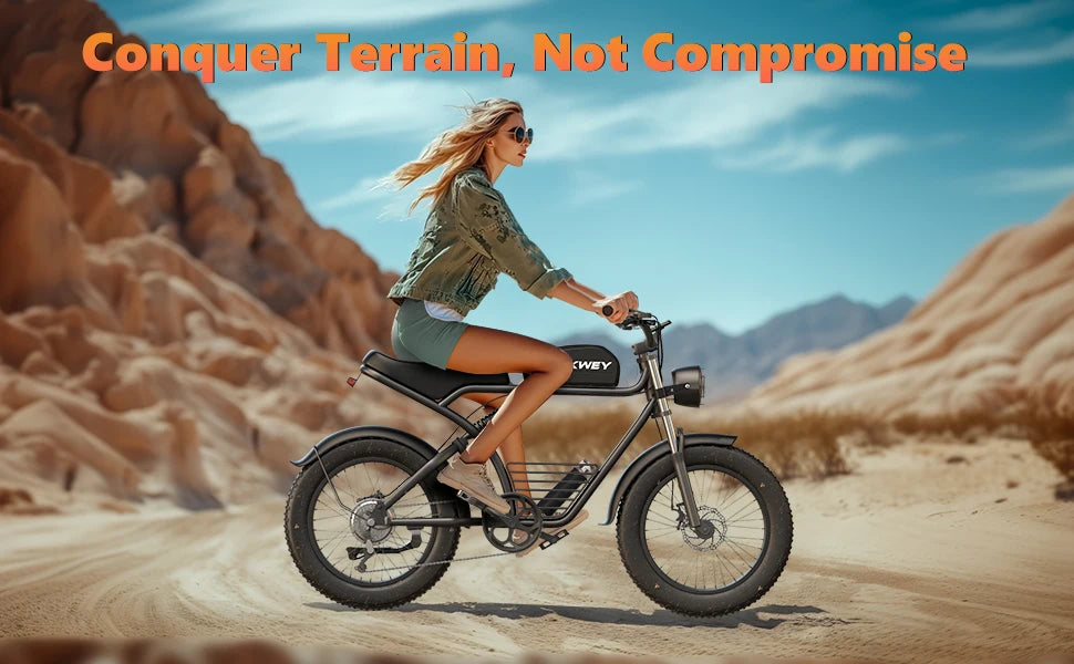 Kickwey K7 1500W Electric Bike – 48V 23Ah Fat-Tire All-Terrain E-Bike (AU)