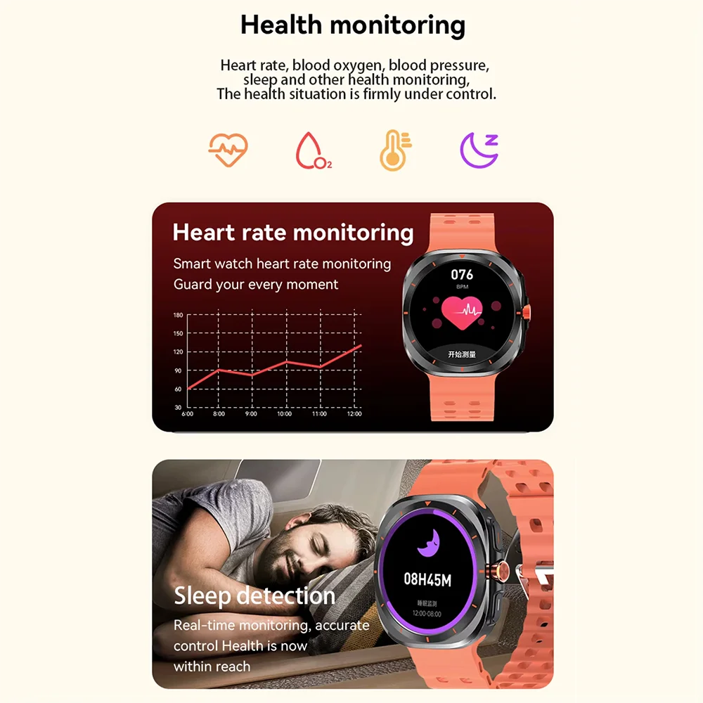 LAXASFIT™ Smartwatch – Bluetooth Calling, Heart Rate & Fitness Tracking