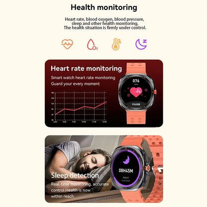 LAXASFIT™ Smartwatch – Bluetooth Calling, Heart Rate & Fitness Tracking