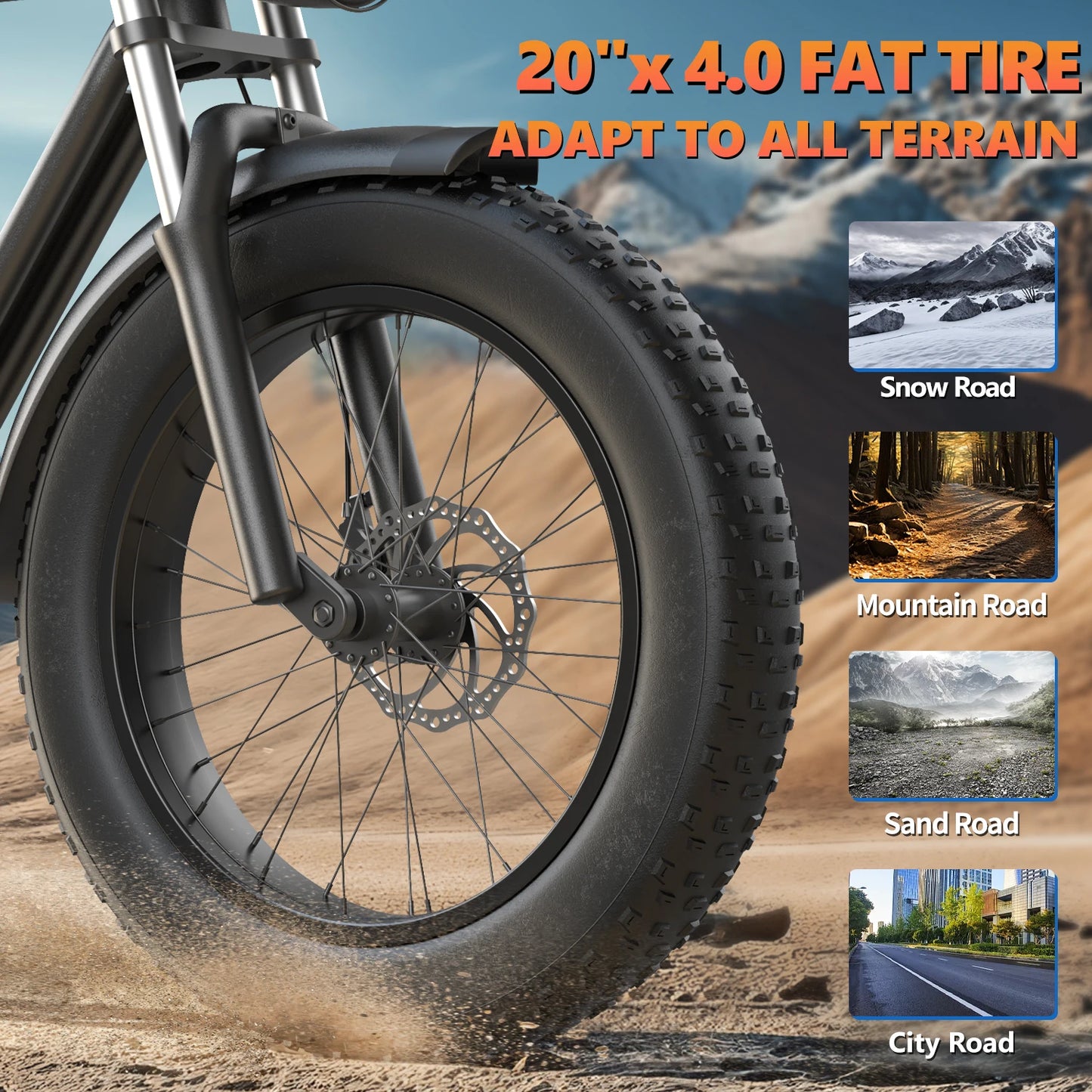 Kickwey K7 1500W Electric Bike – 48V 23Ah Fat-Tire All-Terrain E-Bike (AU)