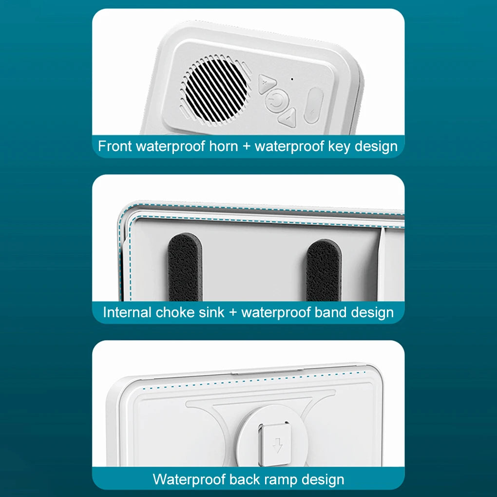 MistBox™ Waterproof Shower Phone Holder & Bluetooth Speaker
