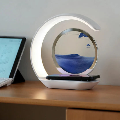 FlowScape™ Sand Lamp & Wireless Charger