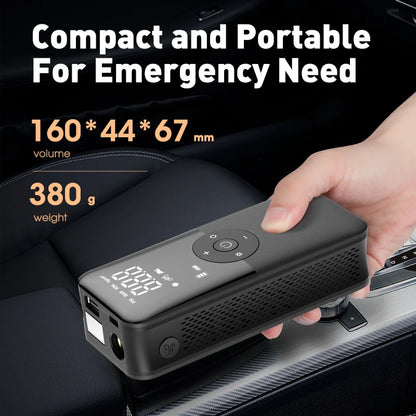 CARSUN AirVolt™ Digital Tire Inflator – Portable Cordless Air Pump for Car, Bike & Sports