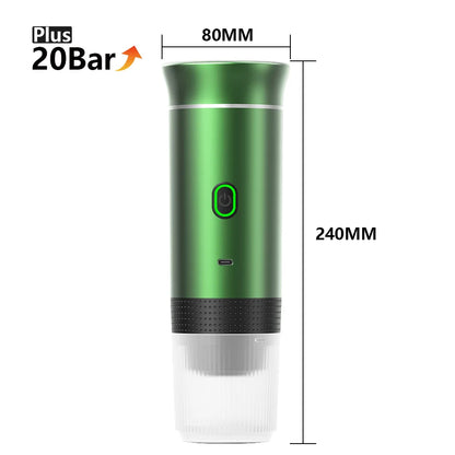 BrewMate™ Portable 3-in-1 Espresso Maker – Wireless Travel Coffee Machine for Home, Car & Camping