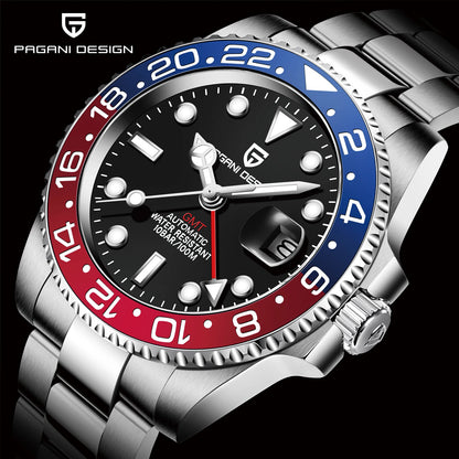 PAGANI DESIGN PD-1662 Automatic GMT Sapphire Watch