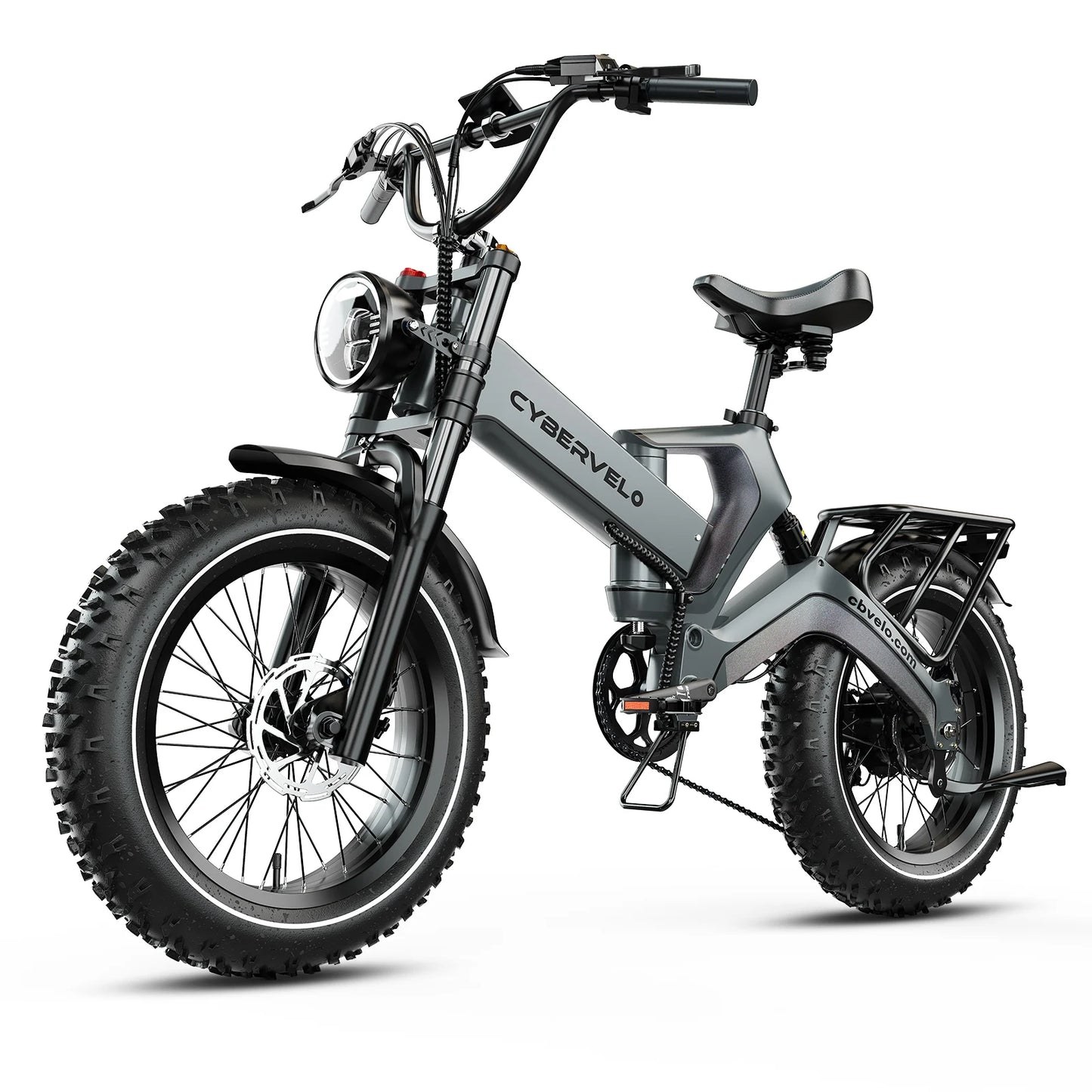 Cybervelo™ EK6 Folding Fat Tire E-Bike – 2000W Peak, 35+ MPH, 100+ Mile Range