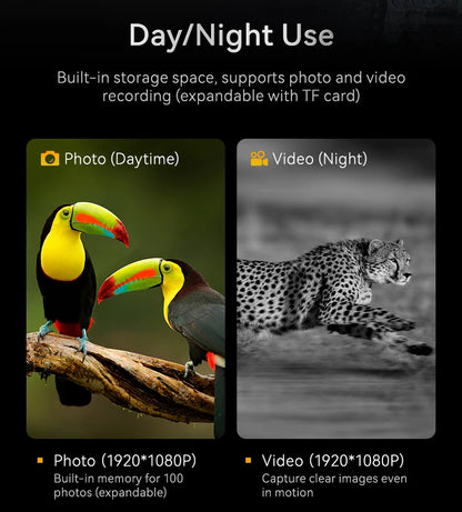 TrailView™ 1080P Night Vision Binoculars – 800m Infrared Range & 2.8” Screen