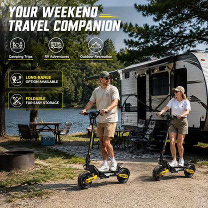 EOEOTWO™ 1200W Off-Road Electric Scooter – 28-31 MPH Long Range
