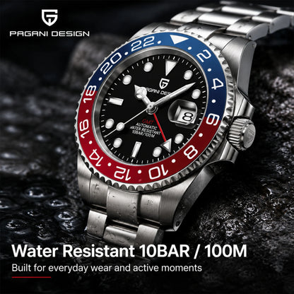 PAGANI DESIGN PD-1662 Automatic GMT Sapphire Watch