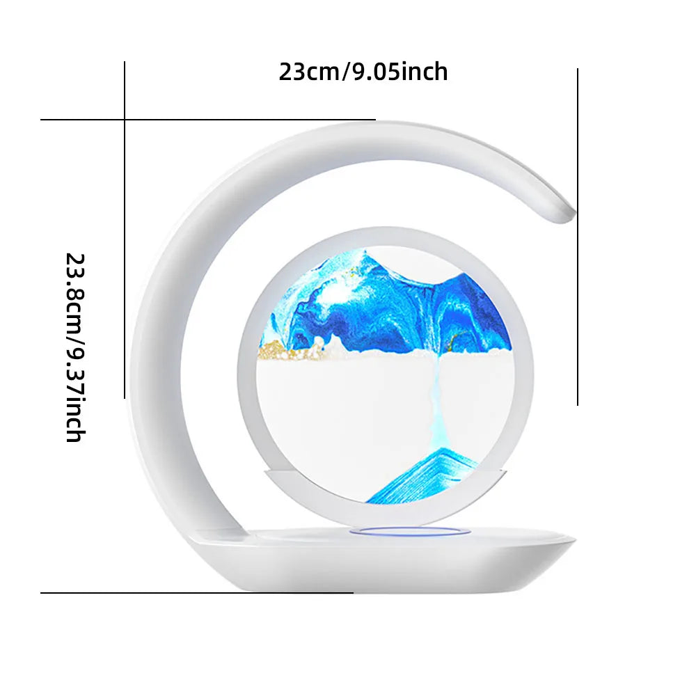 FlowScape™ Sand Lamp & Wireless Charger