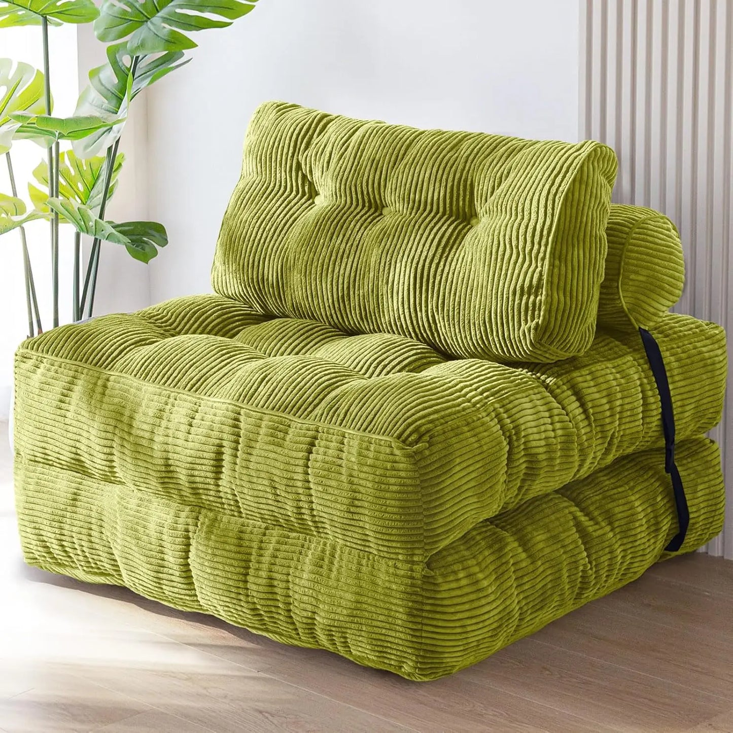 NestLounge™ Convertible Chair Bed – Plush Fold-Out Lounge Chair