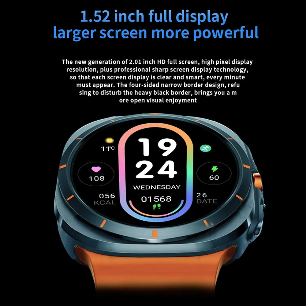 LAXASFIT™ Smartwatch – Bluetooth Calling, Heart Rate & Fitness Tracking