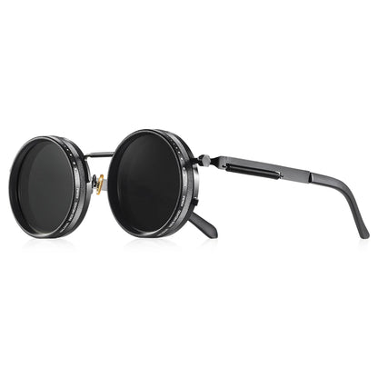 CRIXALIS Polarized Adjustable-Tint Sunglasses (ND9) – UV400 Retro Round Shades