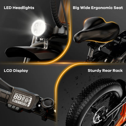 Cybervelo EK4 1000W Folding Electric Bike