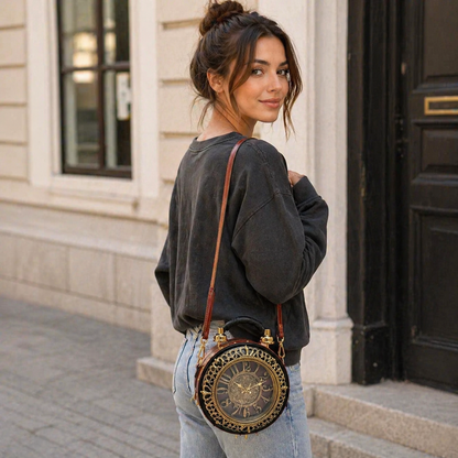 Chrona™ Retro Timepiece Crossbody Bag