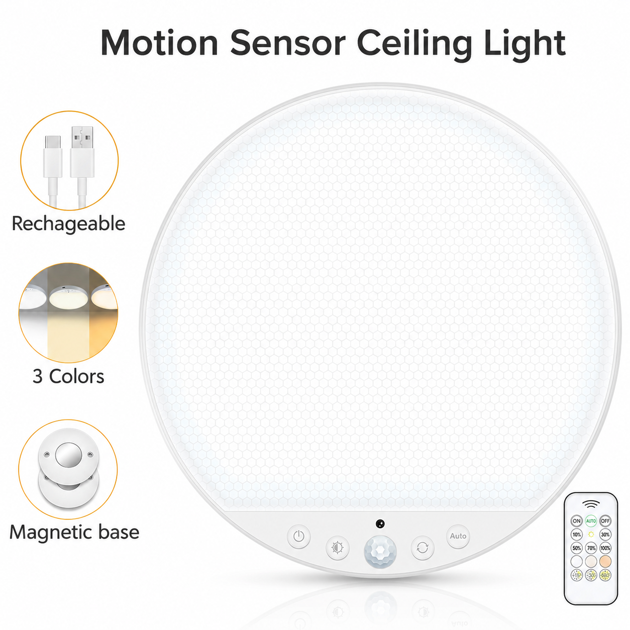 LumaSense™ Magnetic Motion Sensor Ceiling Light