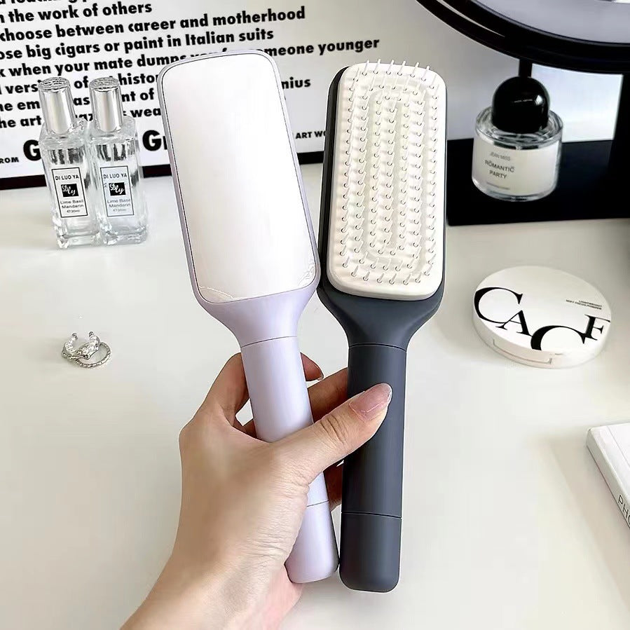 Revolutionary 4-in-1 Self-Cleaning Hair Brush - Anti-Static Massage Comb with Scalable Rotating Design