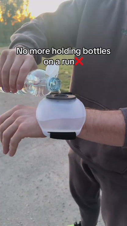 HydraBand™ Wrist Bottle – Hands-Free Hydration for Running & Training