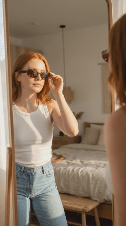 RetroNoma™ – Vintage Oval Sunglasses | UV400 Protection