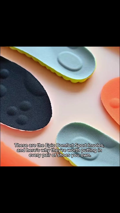 Epic Comfort Sport Insoles – Shock-Absorbing Arch Support