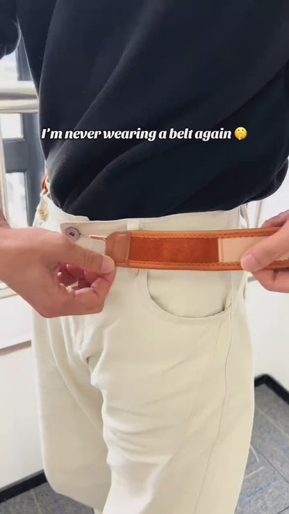 Invisible No-Buckle Belt
