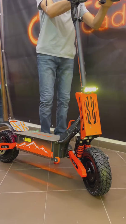 Arwibon™ 5600W Dual Motor Electric Scooter – 46 MPH, Off-Road, Foldable with Seat