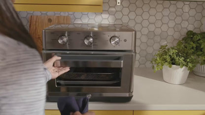 GE® 7-in-1 Mechanical Air Fryer Toaster Oven – Stainless Steel
