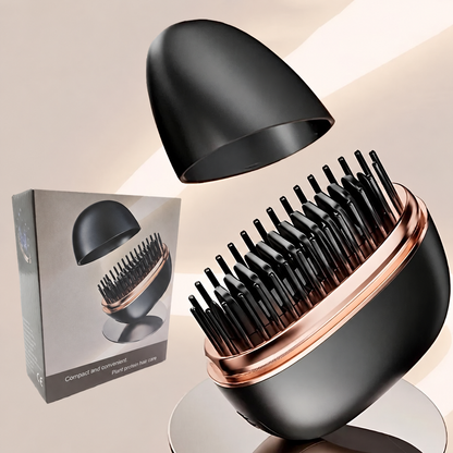 SleekPod mini cordless straightening brush in Midnight Black